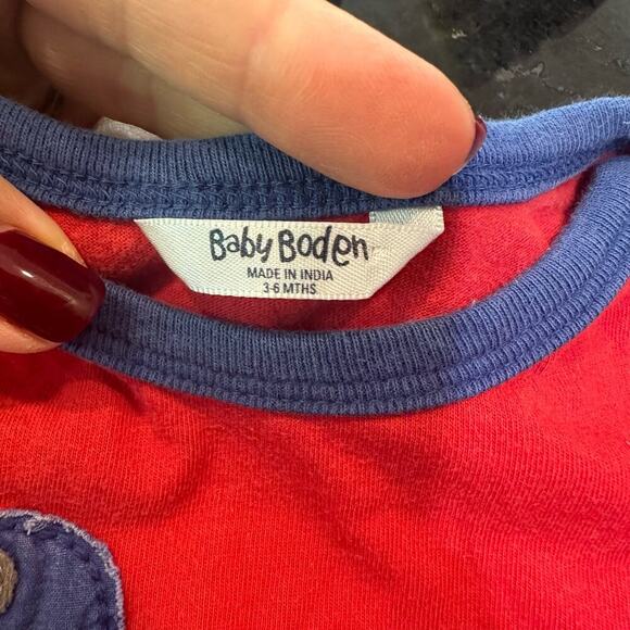 4 Baby Boden Mix & Match Applique Outfits, VGUC, Sz 3-6mo (AA2) - Picture 6 of 9